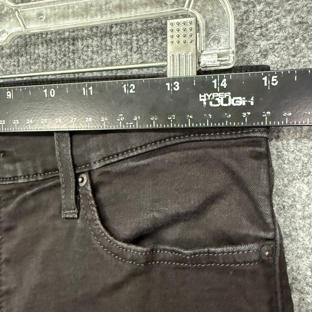 Levis 314 Shaping Straight Jeans Womens 29 Black Mid Rise Stretch Denim 30x31 - Picture 8 of 14